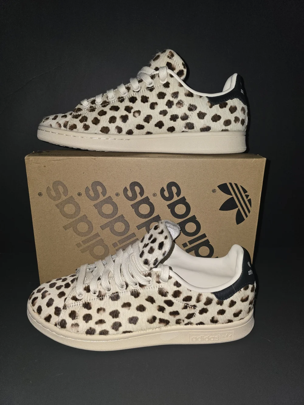 RARE!Adidas Stan Smith Pony Hair Leopard Sneakers | Men's 6.5 Fits 8 Womens! NEW